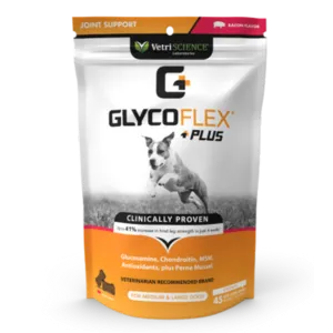 VetriScience GlycoFlex Plus Bacon Flavor Soft Chews Joint Supplement for Dogs 45 ct