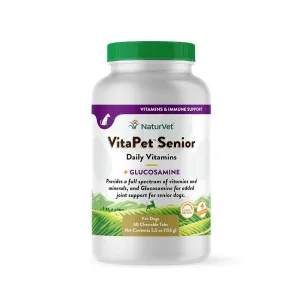 VitaPet Senior Daily Vitamins Plus Glucosamine Dog Chewable Tablets