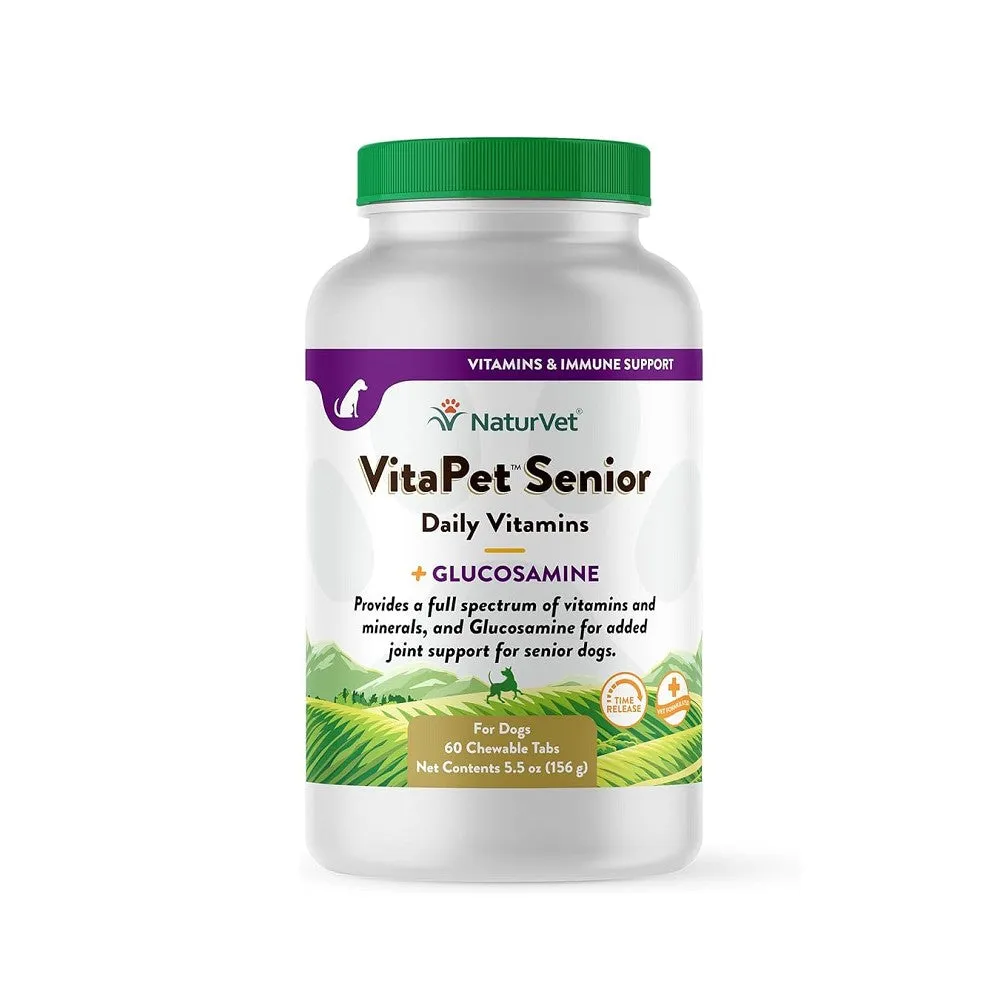 VitaPet Senior Daily Vitamins Plus Glucosamine Dog Chewable Tablets