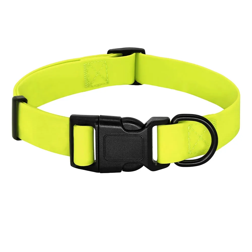 Waterproof PVC Dog Collar Anti-Dirt and Easy to Clean for Small, Medium, and Large Dogs
