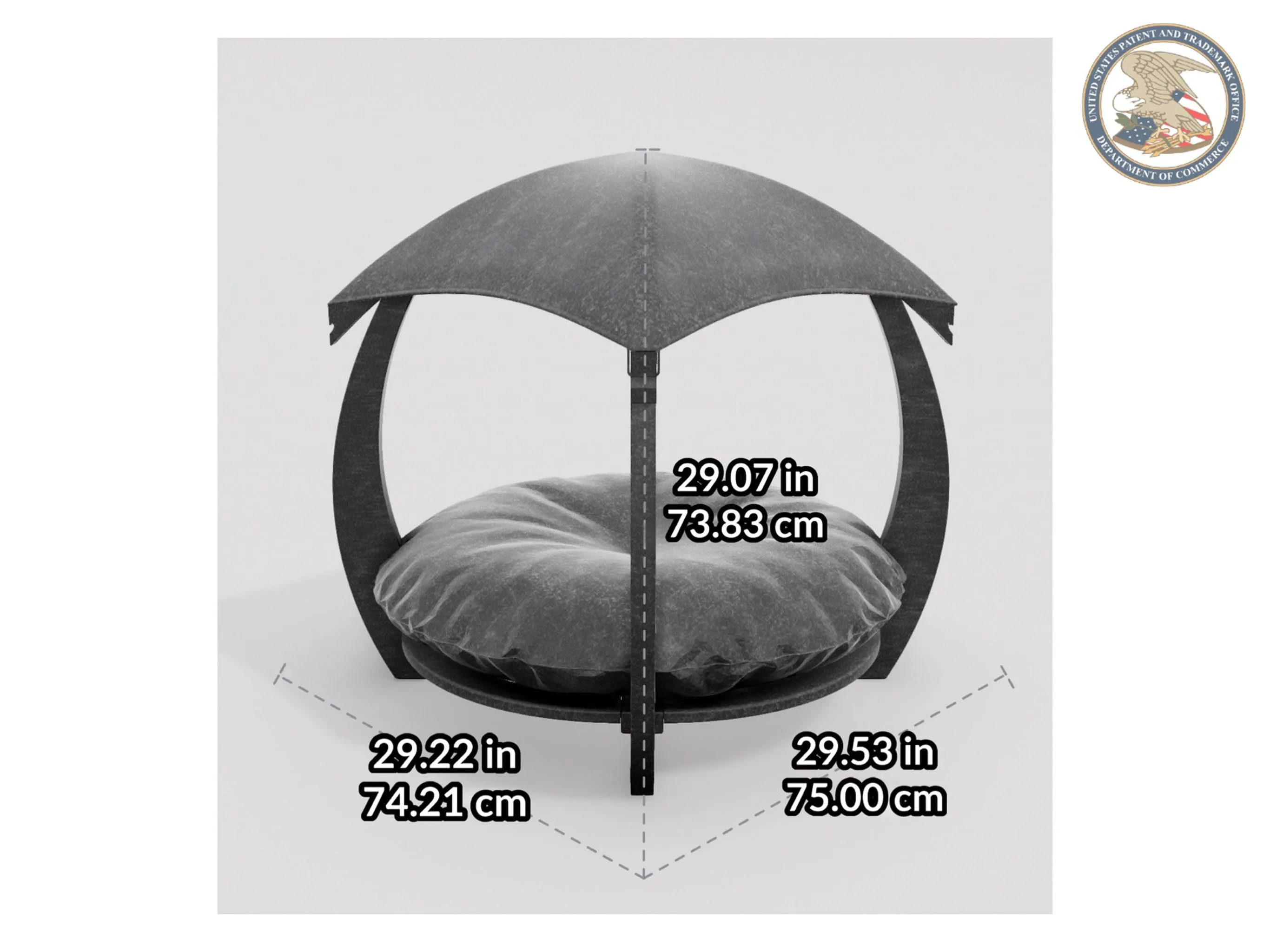 WLO® Natural Circular Modern Cat Bed