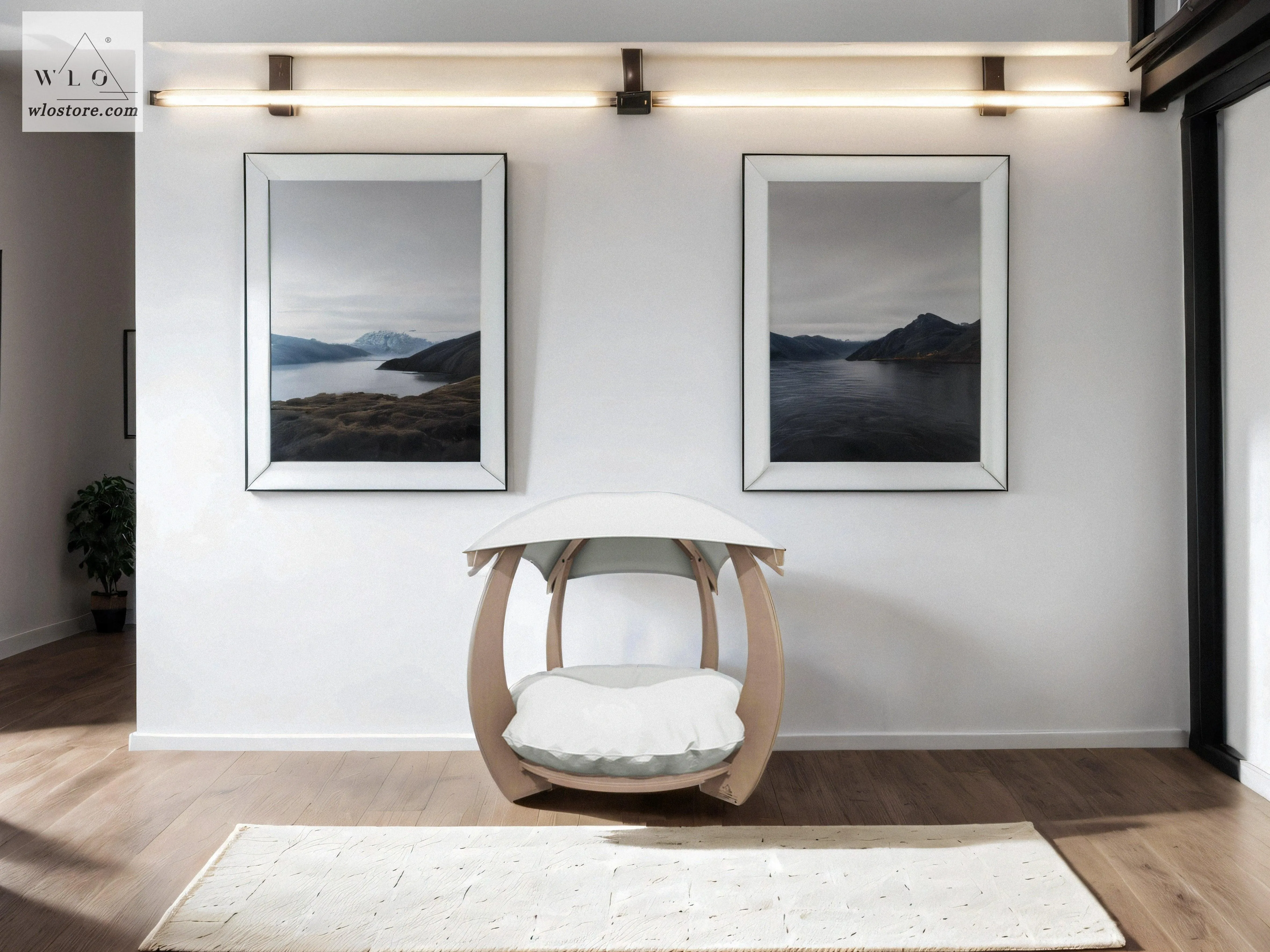 WLO® Natural Circular Modern Cat Bed