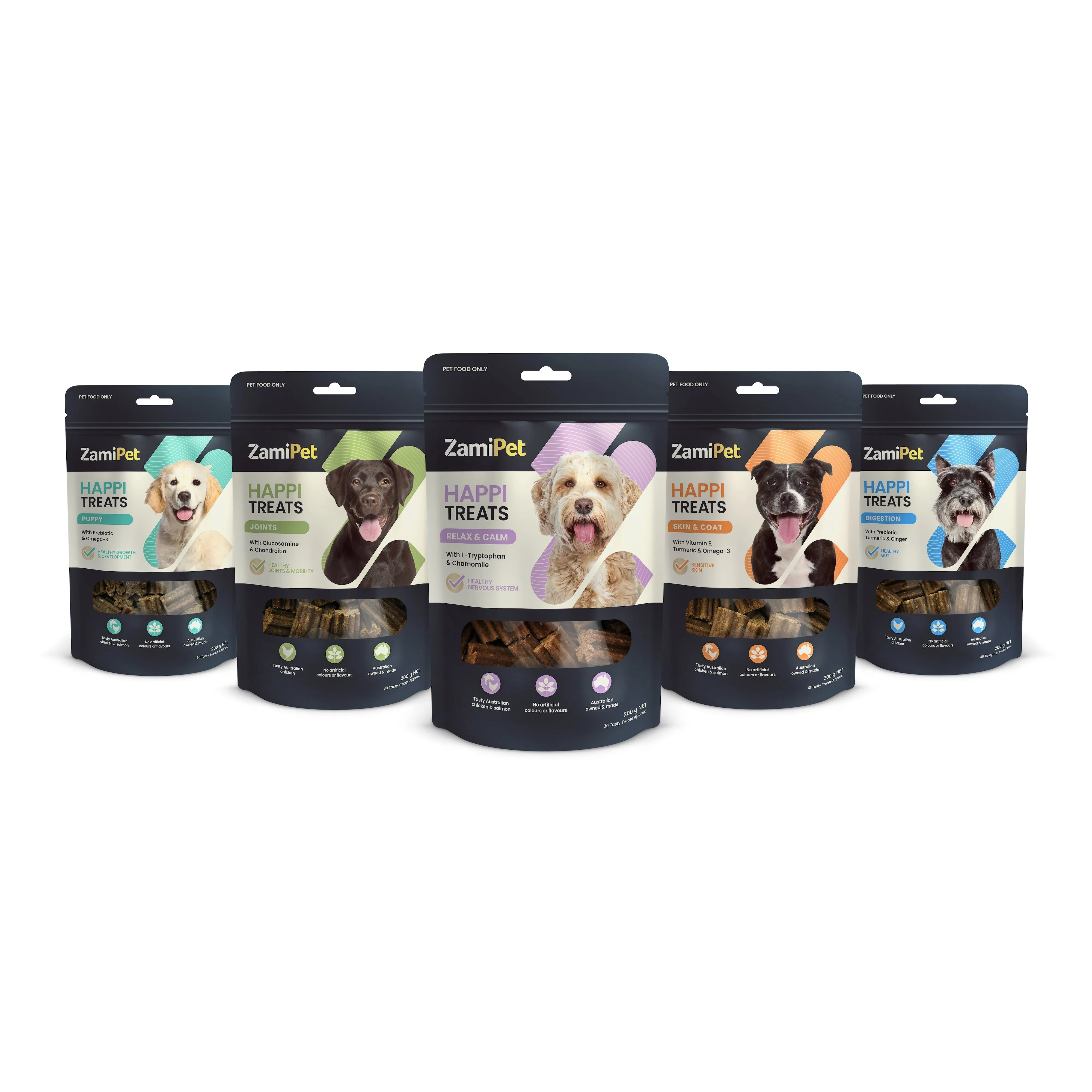 ZamiPet Happitreats Puppy Chews 200g 60 Pack***
